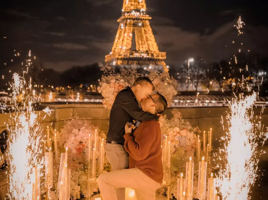 perfect gay proposal in Paris